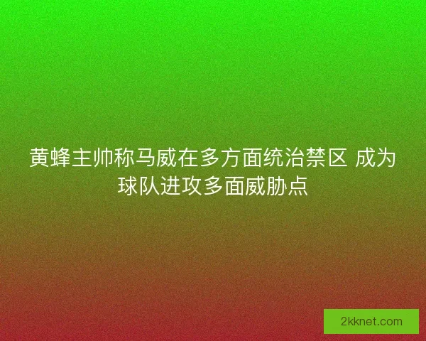 黄蜂主帅称马威在多方面统治禁区 成为球队进攻多面威胁点 黄蜂主帅称马威在多方面统治禁区 成为球队进攻多面威胁点